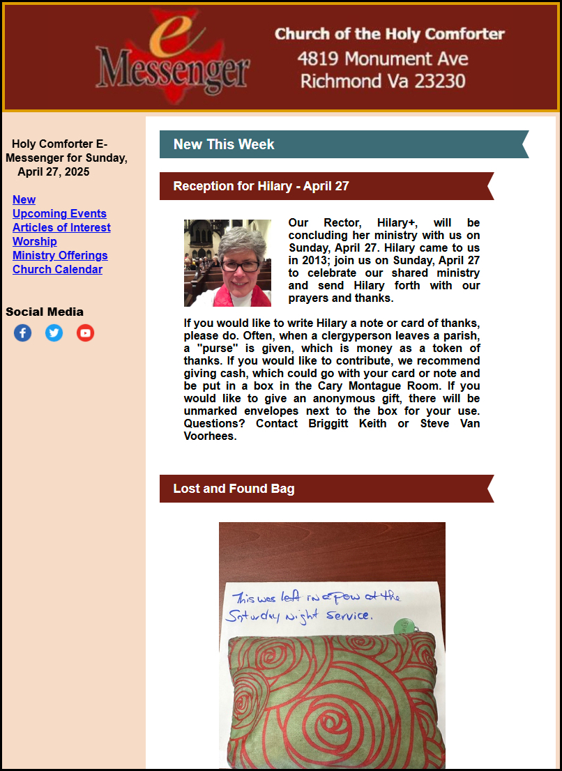 Weekly Newsletter